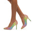 Décolleté glitterate arcobaleno con tacco 9 cm Lora Ferres, Donna, SKU w021000272, Immagine 0